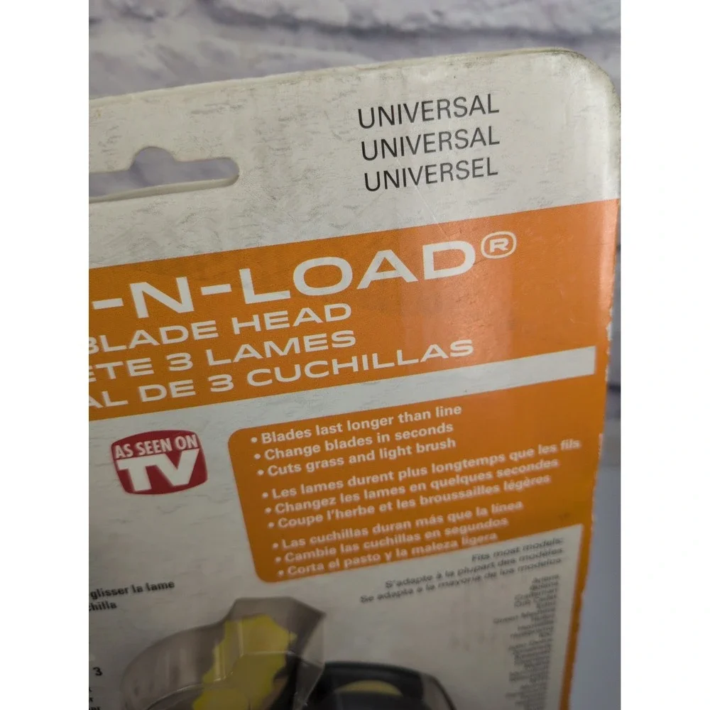 NEW LOT🚨Weed Warrior Universal Push-N-Load Replacement 3-Blade Trimmer Head